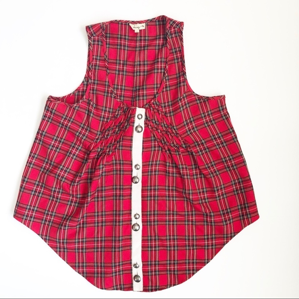 Pencey Buffalo Plaid Retro pin-up tunic